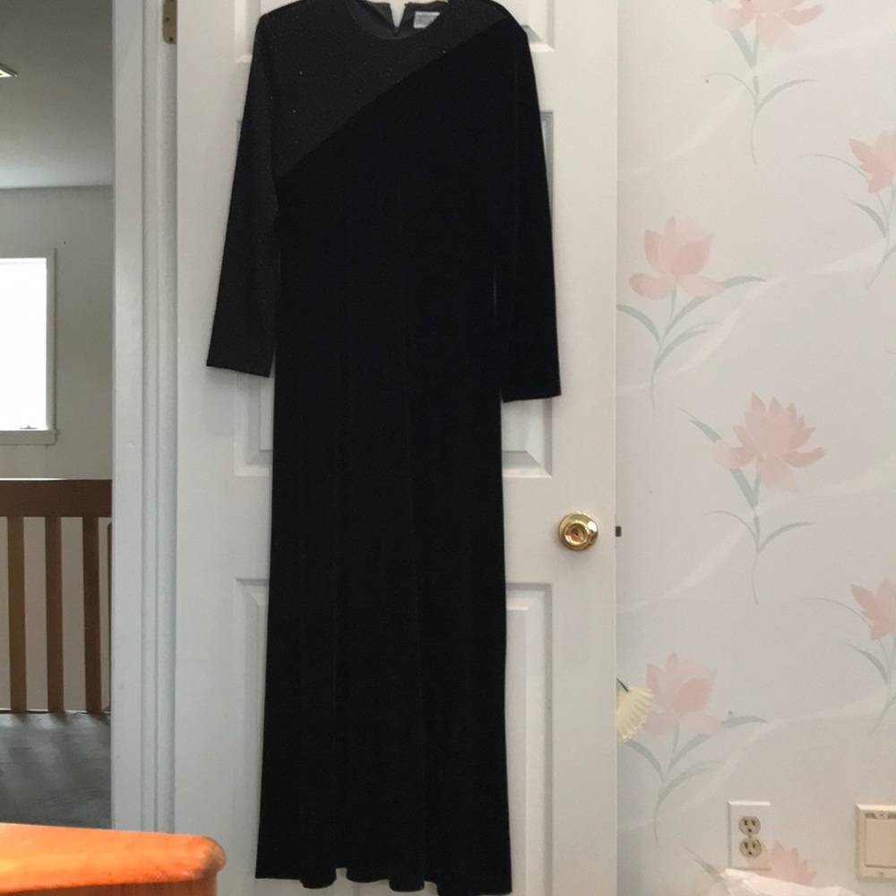 Winter Formal Velour Dress